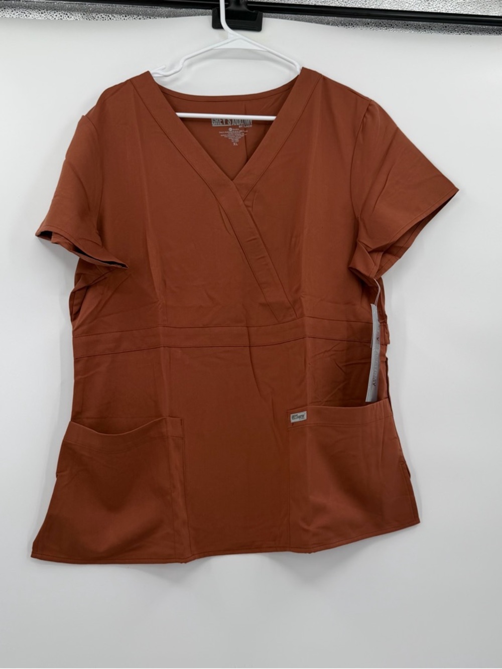Greys anatomy mock wrap scrub top  xl